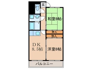 ペガサスプラザの物件間取画像